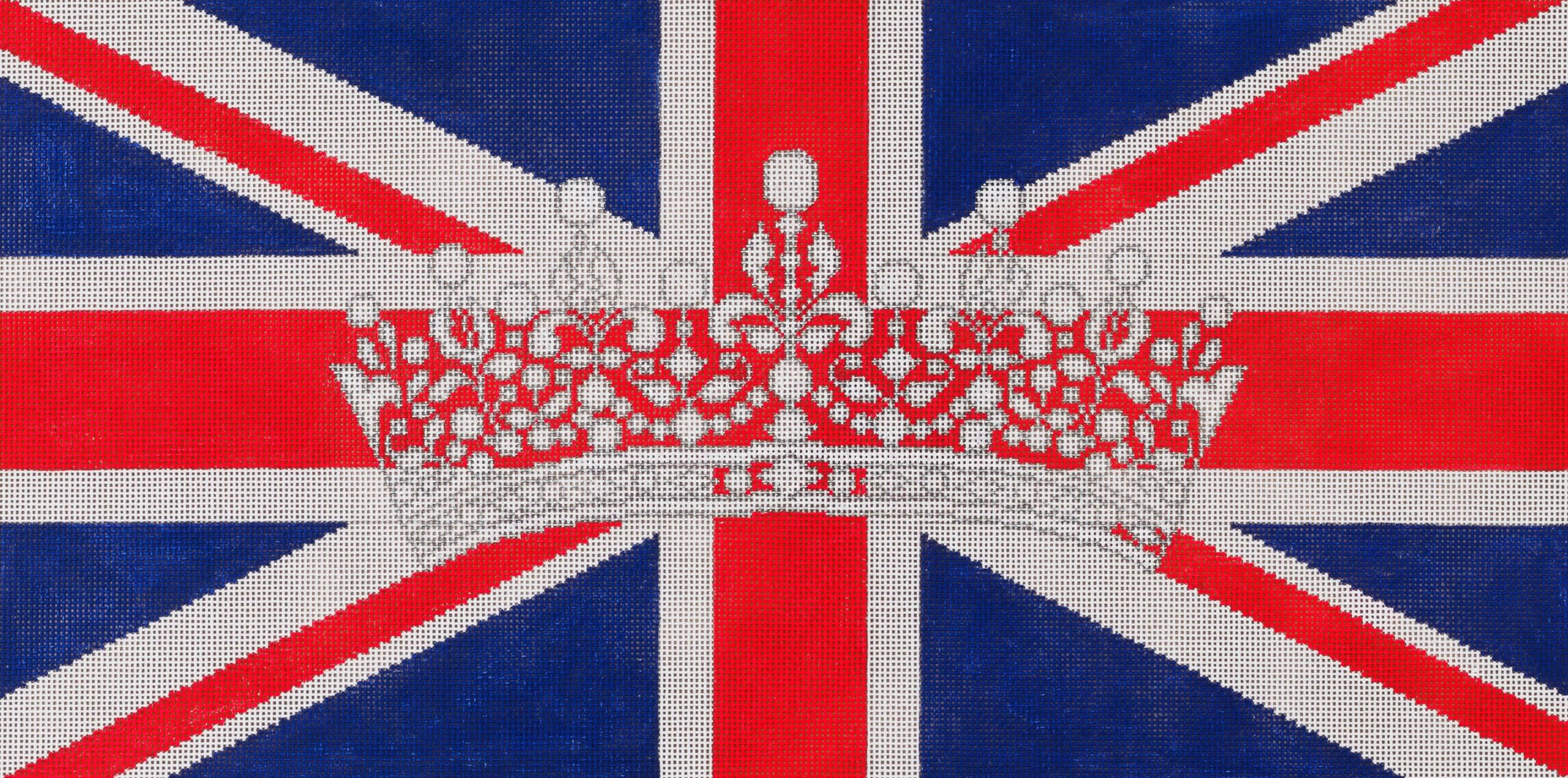 Union Jack Flag with Crown