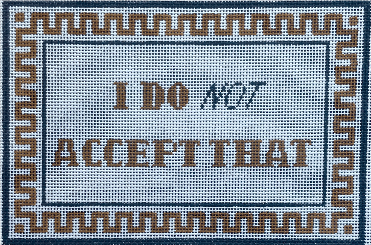 I do NOT accept that