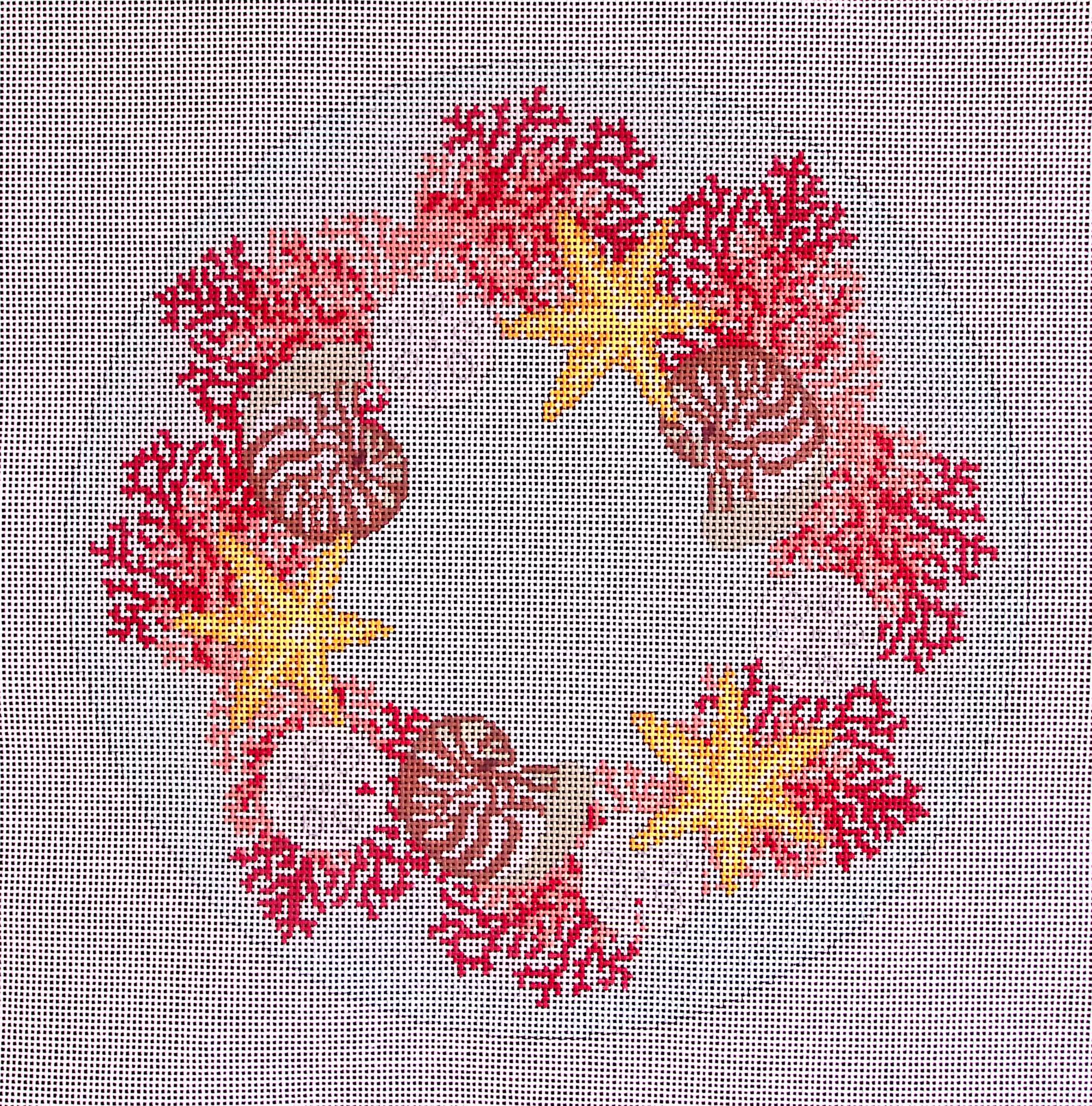 Tropical Coral Wreath