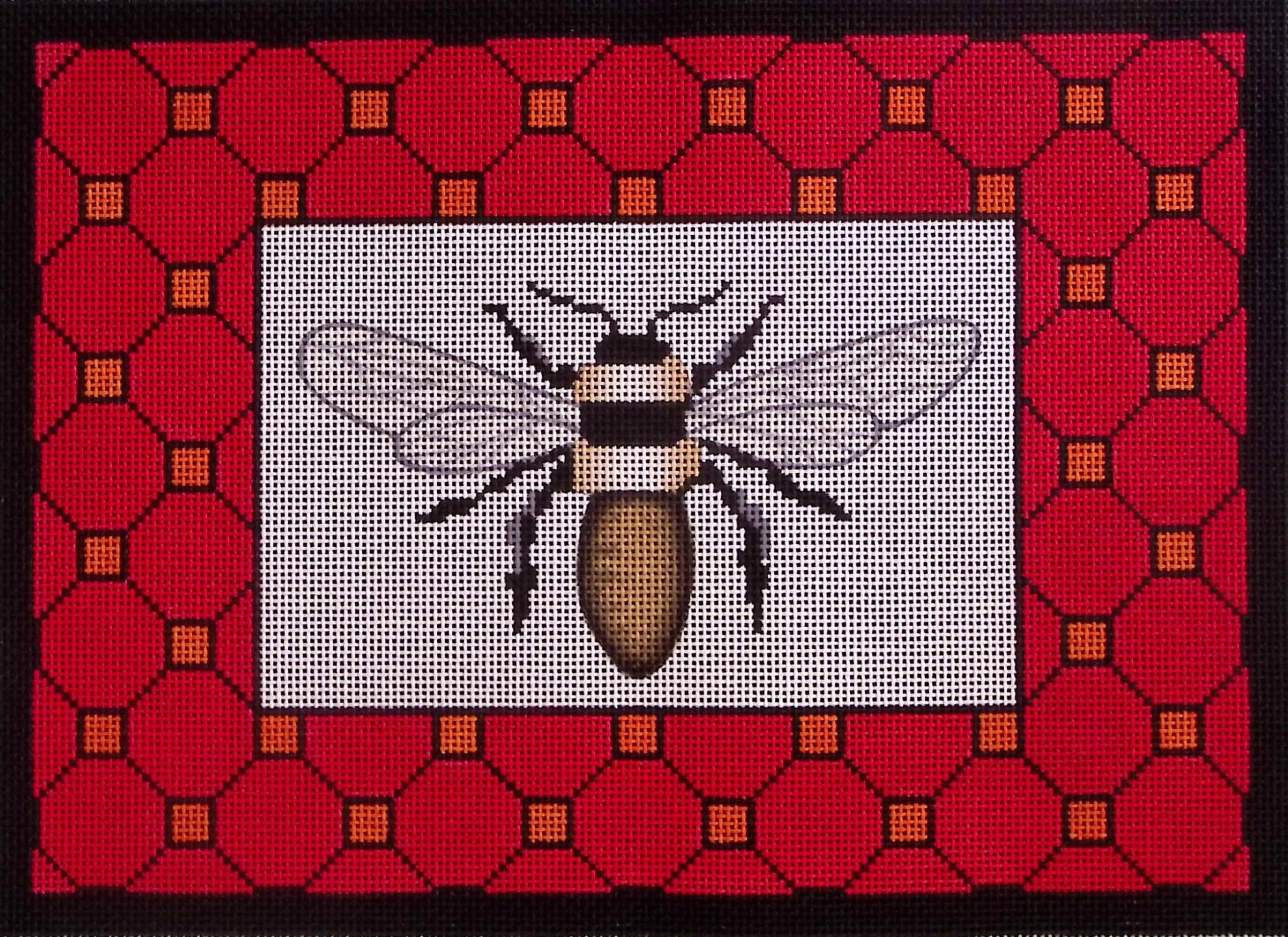 Pink and Orange Bee