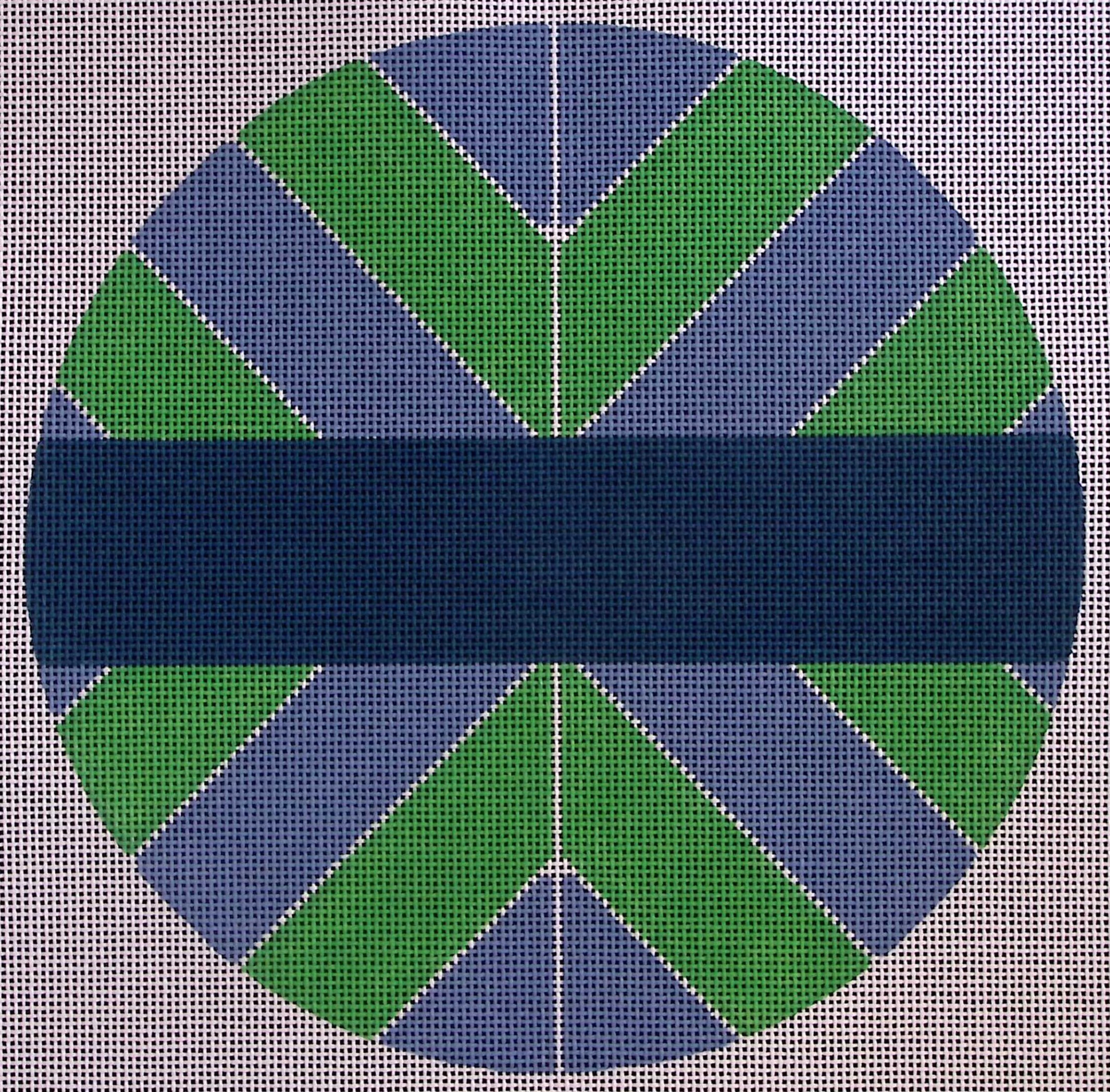 Chevron Sign Blue/Green